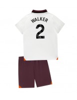 Manchester City Kyle Walker #2 Venkovní dres pro děti 2023-24 Krátký Rukáv (+ trenýrky)